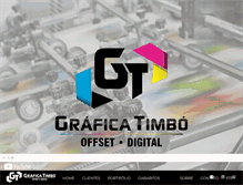 Tablet Screenshot of graficatimbo.com.br